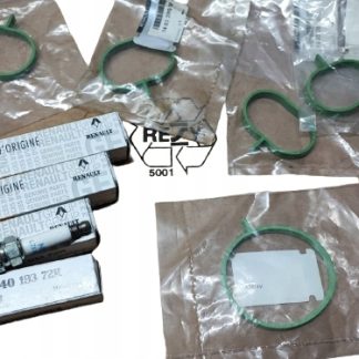 Zestaw świec i uszczelek kolektora 1,6 16V H4M ORG