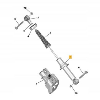 Amortyzator tylny Citroen DS7 9827151880 ORG