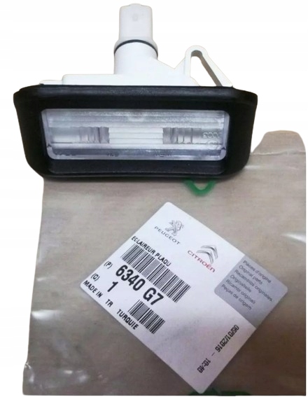 Lampka oświetlenia tablicy rejestracyjnej Citroen/Renault 6340G7 ORG