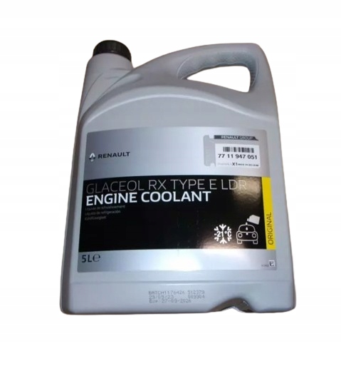 Płyn do chłodnic Renault Glaceol RX 7711428130 / 7711947051 5L