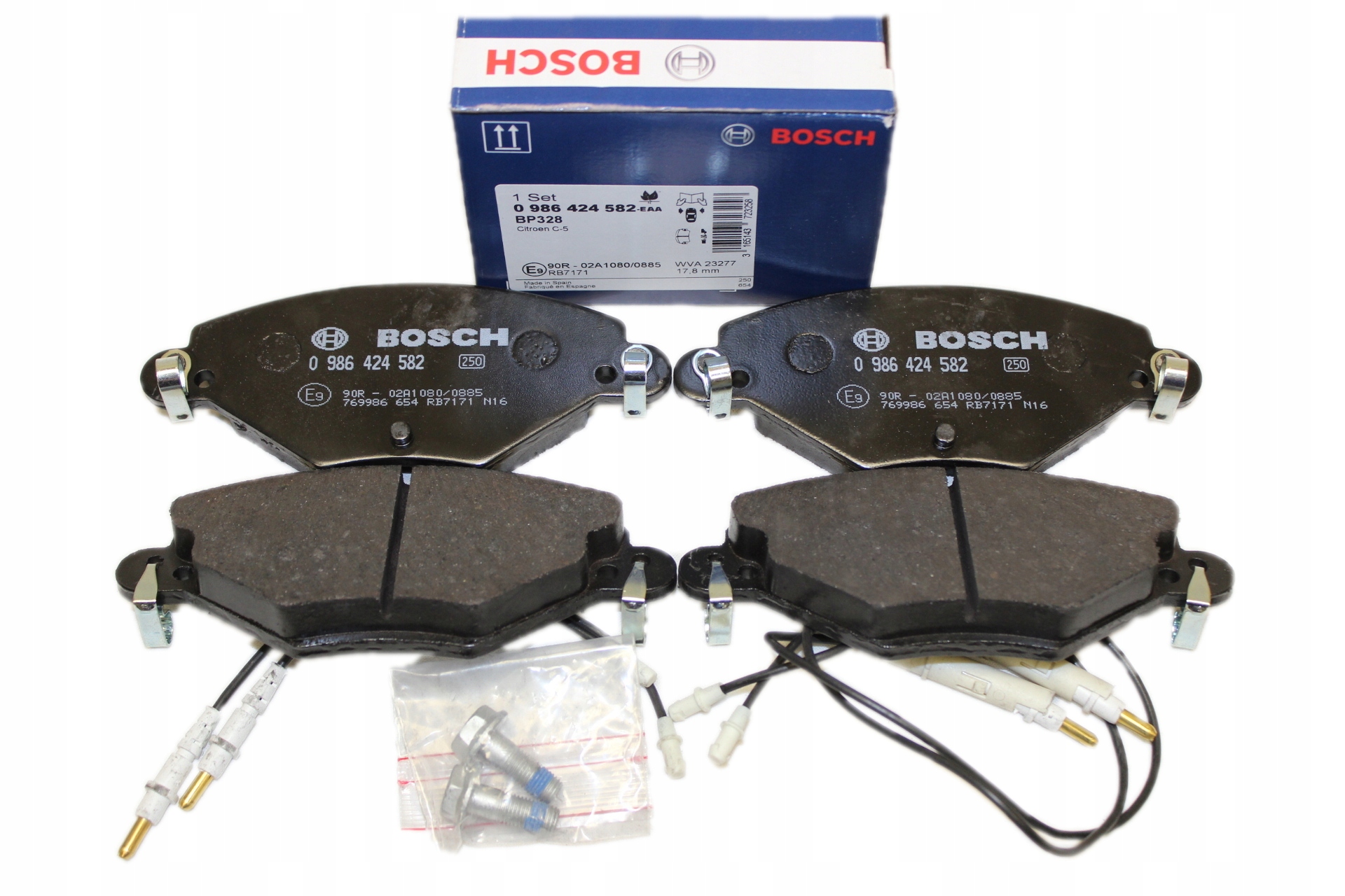 Klocek hamulcowy kpl. BOSCH UKŁAD HAMULCOW 0 986 424 582