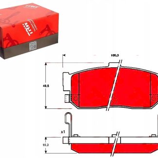 Klocek hamulcowy kpl. TRW AUTOMOTIVE GDB3181