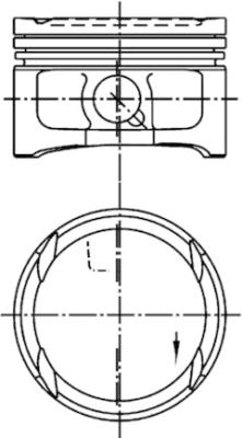 Tłok KOLBENSCHMIDT 99 563 601