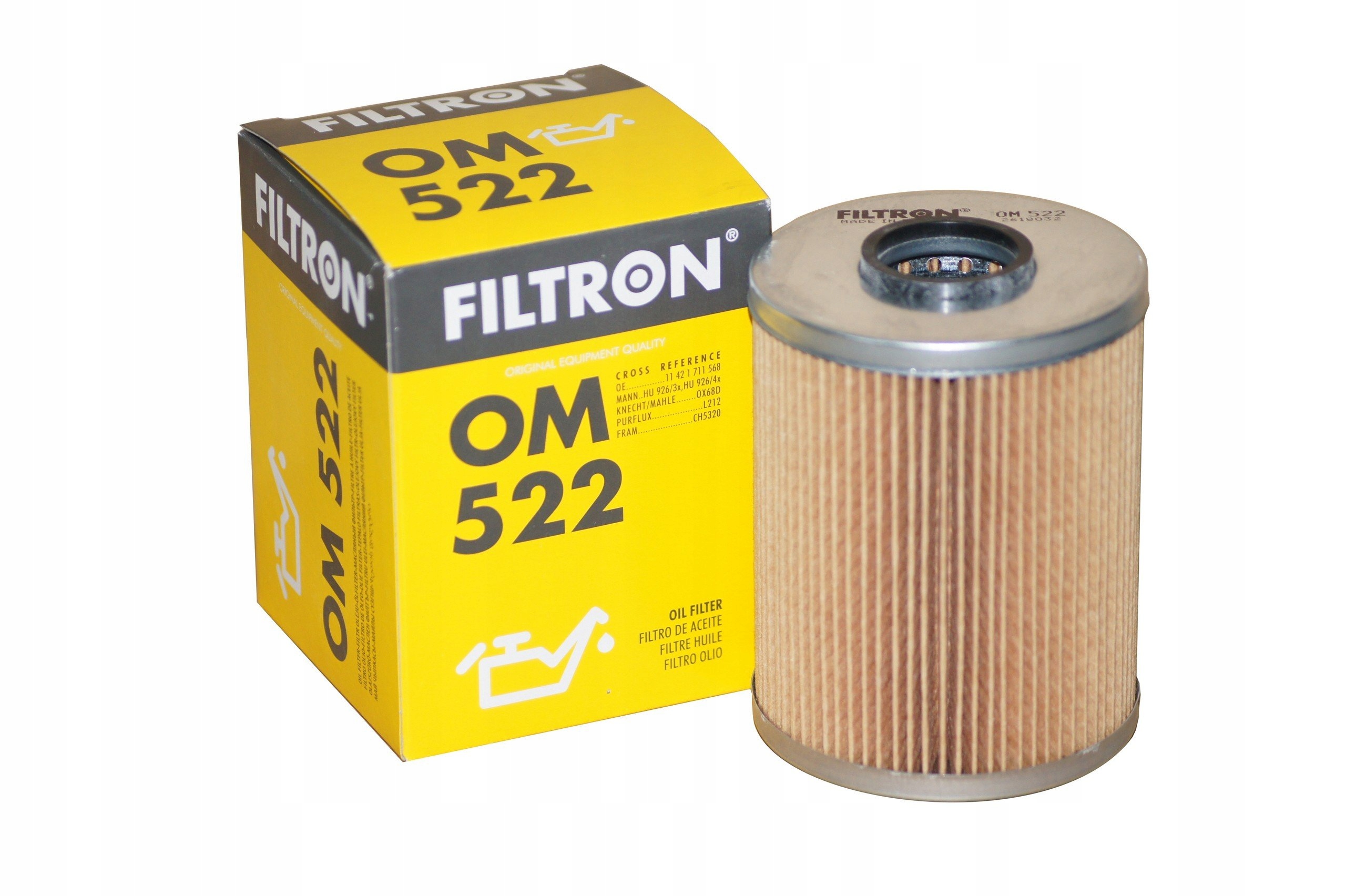 Filtr oleju FILTRON OM 522