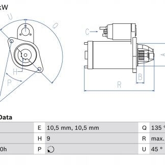Rozrusznik BOSCH 0 986 014 890
