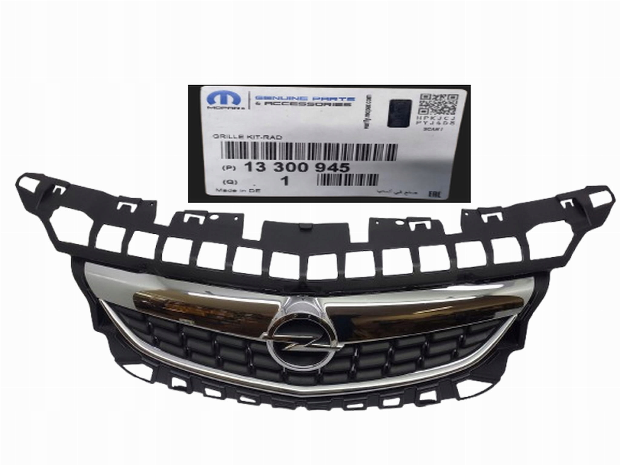 Atrapa z Logo i Listwami 13300945 Opel Astra J ORG
