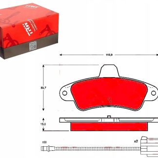 Klocek hamulcowy kpl. TRW AUTOMOTIVE GDB1112