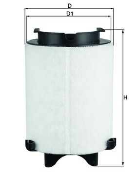 Filtr powietrza KNECHT LX1566/1