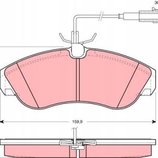 Klocek hamulcowy kpl. TRW AUTOMOTIVE GDB1426