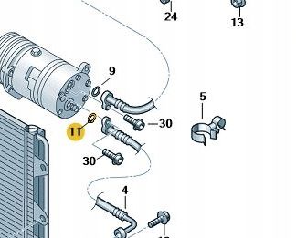 Elementy montażowe klimatyzacji OE VW 8E0 260 749