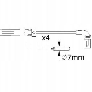 Zestaw przewodów zapłonowych BOSCH ŚWIECA/PRZEWOD 0 986 356 987