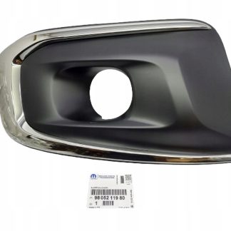 Ramka halogenu ZDERZAKA Z CHROMEM PRAWA PEUGEOT 3008 I LIFT 9805211980 ORG