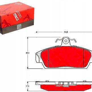 Klocek hamulcowy kpl. TRW AUTOMOTIVE GDB859