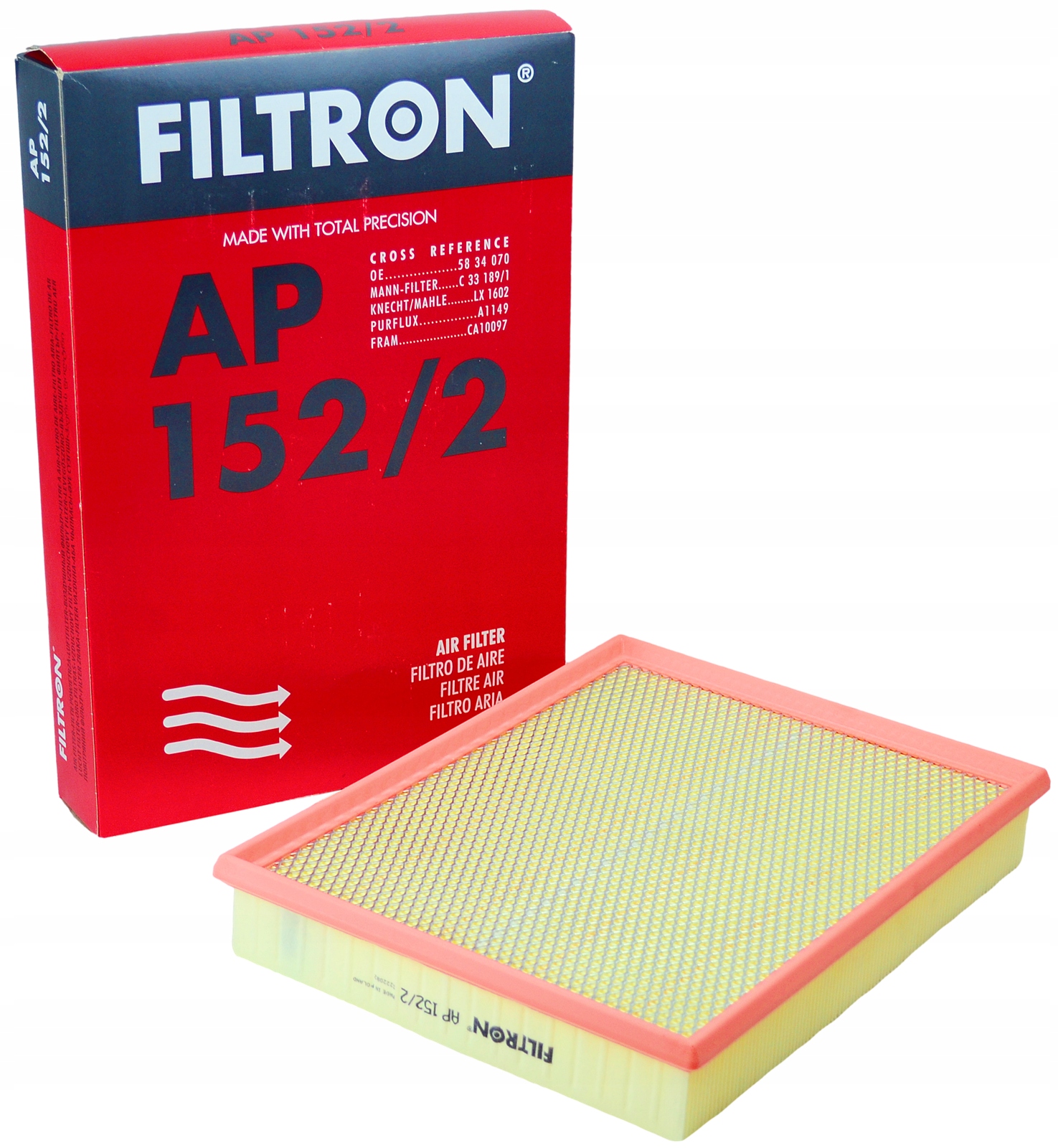 Filtr powietrza FILTRON AP 152/2
